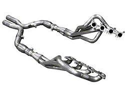 American Racing Headers 1-3/4 x 3-Inch Catted Long Tube Headers with X-Pipe; Bottle-Neck Eliminator (18-22 Mustang GT)