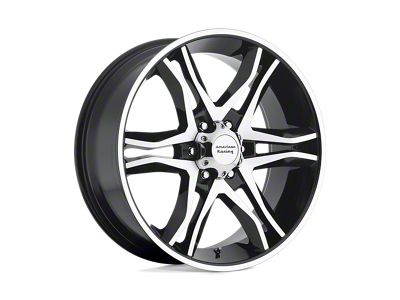 American Racing Mainline Gloss Black Machined Wheel; 20x8.5; 35mm Offset (24-25 Mustang)