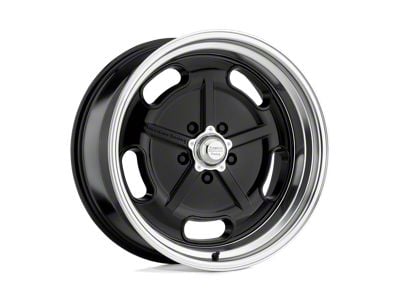 American Racing Salt Flat Gloss Black with Diamond Cut Lip Wheel; 20x9.5; 0mm Offset (24-25 Mustang)