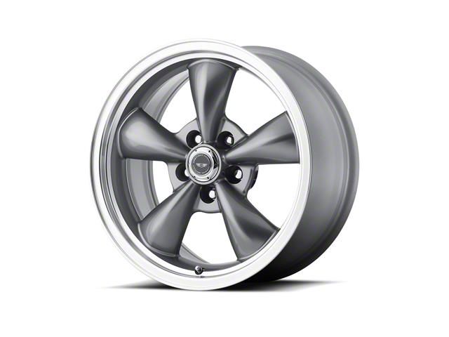 American Racing TORQ THRUST M Anthracite Gray Wheel; Rear Only; 18x10 (99-04 Mustang)