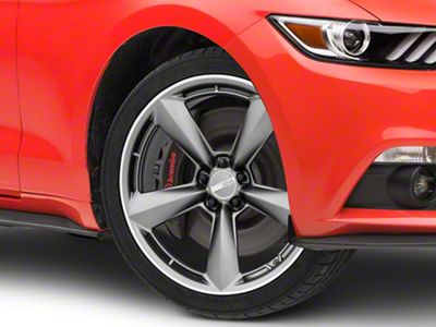 American Racing TTF Matte Anthracite with Machined Lip Wheel; 20x9.5; 32mm Offset (15-23 Mustang GT, EcoBoost, V6)