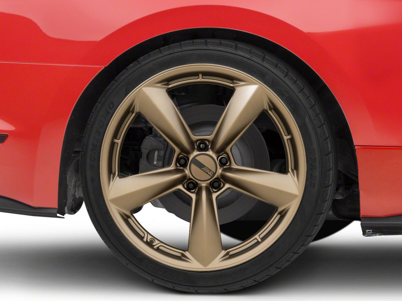 （未使用）PC用AIボード Mustang-V100-MX8-R11 American Racing Mustang TTF Matte Bronze Wheel; Rear Only; 20x11