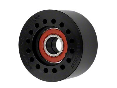 American Racing Solutions Smooth Double Bearing Pulley; 76mm x 10-Rib (Universal; Some Adaptation May Be Required)