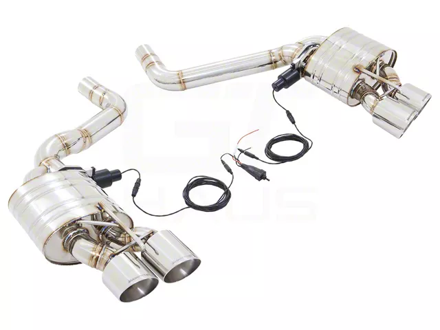 American Roar Racing Series GTS Axle-Back Exhaust with Quad Polished Tips (15-23 6.4L HEMI Challenger Scat Pack w/o Active Exhaust)