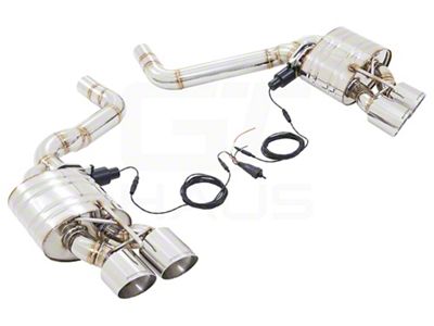 American Roar Racing Series GTS Axle-Back Exhaust with Quad Polished Tips (15-23 6.4L HEMI Challenger Scat Pack w/o Active Exhaust)