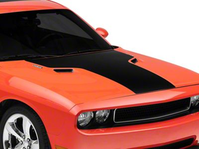 SEC10 Hood Decal; Gloss Black (08-14 Challenger)