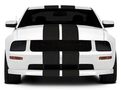 SEC10 GT500 Style Stripes; Anthracite; 10-Inch (05-14 Mustang)
