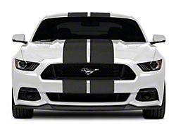SEC10 GT500 Style Stripes; Anthracite; 10-Inch (15-23 Mustang)