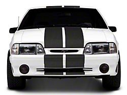 SEC10 GT500 Style Stripes; Anthracite; 10-Inch (79-93 Mustang)