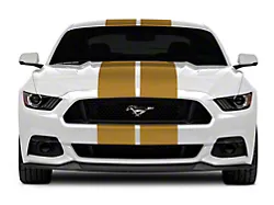 SEC10 GT500 Style Stripes; Gold; 10-Inch (15-23 Mustang)