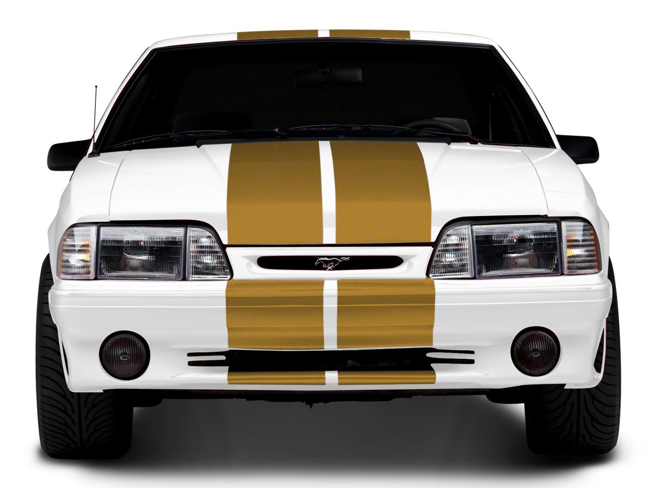 SEC10 Mustang GT500 Style Stripes; Gold; 10-Inch 406956G79