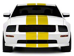 SEC10 GT500 Style Stripes; Yellow; 10-Inch (05-14 Mustang)