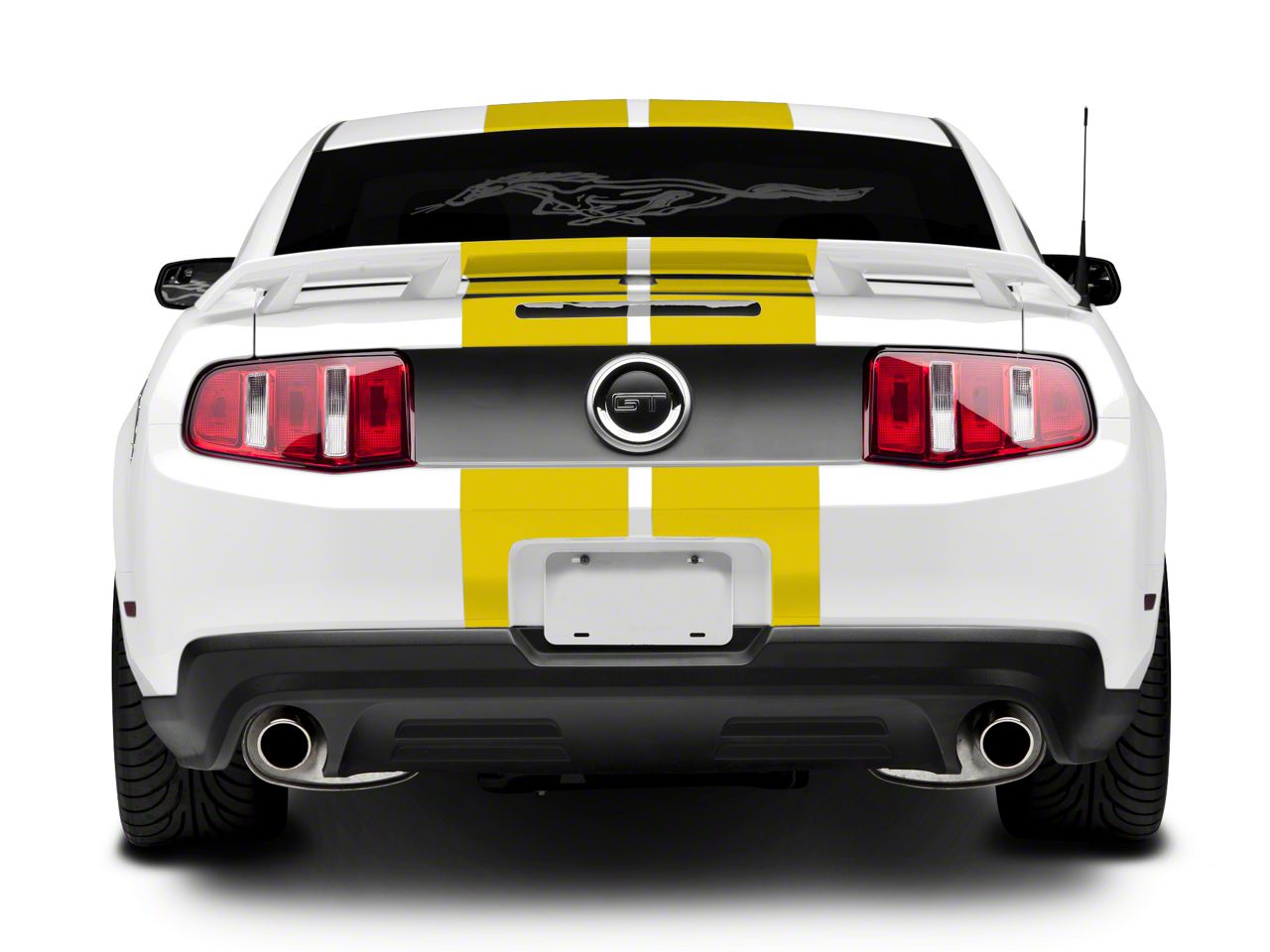 SEC10 Mustang GT500 Style Stripes; Yellow; 10-Inch 406958G05