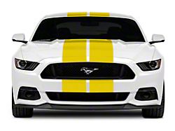 SEC10 GT500 Style Stripes; Yellow; 10-Inch (15-23 Mustang)