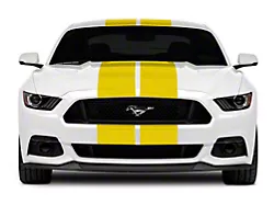 SEC10 GT500 Style Stripes; Yellow; 10-Inch (15-23 Mustang)