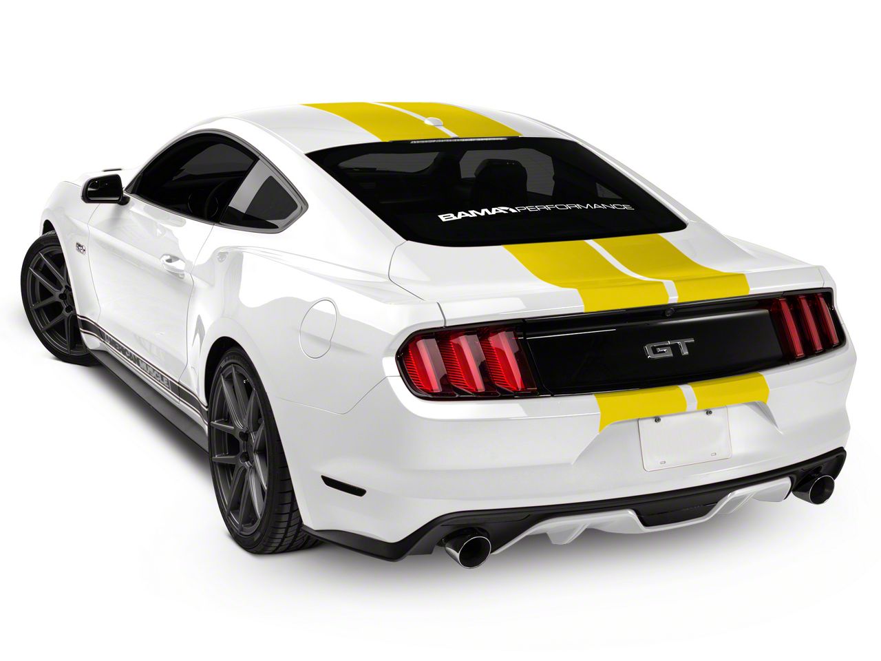 10-261 マスタング SEC10 Mustang GT500 Style Stripes; Yellow; 10-Inch 406958G15