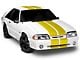 SEC10 GT500 Style Stripes; Yellow; 10-Inch (79-93 Mustang)