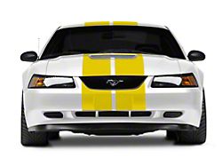 SEC10 GT500 Style Stripes; Yellow; 10-Inch (94-04 Mustang)