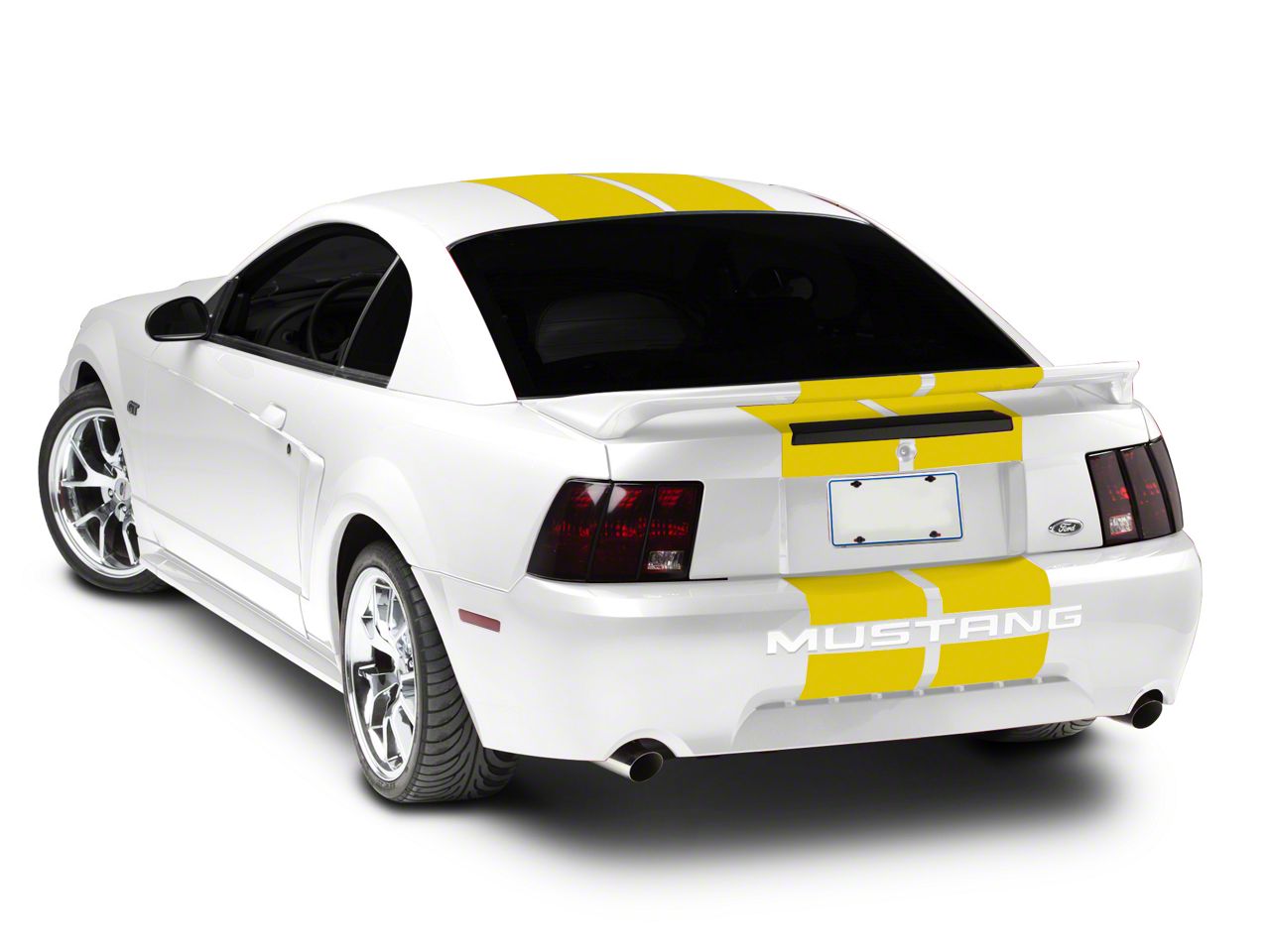 SEC10 Mustang GT500 Style Stripes; Yellow; 10-Inch 406958G94