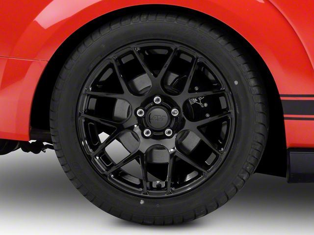 AMR Gloss Black 4-Wheel Kit; 18x9 (05-09 Mustang)