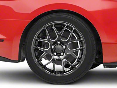 AMR Gloss Black Wheel; Rear Only; 18x10; 45mm Offset (15-23 Mustang EcoBoost w/o Performance Pack, V6)