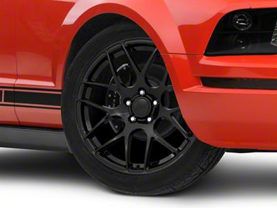 AMR Gloss Black Wheel; Rear Only; 19x11; 56mm Offset (05-09 Mustang)