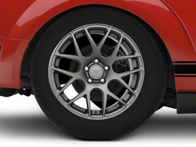 AMR Charcoal 4-Wheel Kit; 18x9; 30mm Offset (05-09 Mustang)