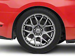 AMR Dark Stainless Wheel; Rear Only; 18x10 (15-23 Mustang EcoBoost w/o Performance Pack, V6)