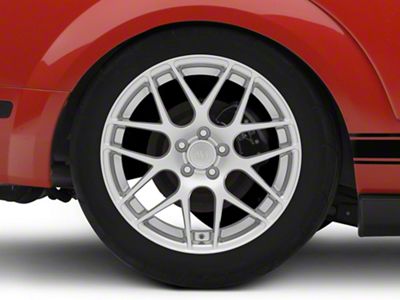 AMR Silver Wheel; Rear Only; 19x11 (05-09 Mustang)