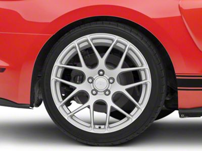 AMR Silver Wheel; Rear Only; 19x11 (15-23 Mustang GT, EcoBoost, V6)