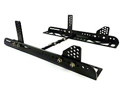 AMT Motorsport Ultralow Seat Mount with Sub Belt Bar; Black (97-26 Corvette C5, C6, C7 & C8)