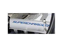 Fuel Rail Covers; Blue Carbon Fiber (15-19 Corvette C7 Z06)