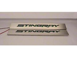 LED Replacement Door Sills; Brushed (14-19 Corvette C7 Stingray)