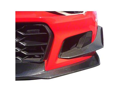 Anderson Composites Front Bumper Air Duct Bezels; Carbon Fiber (17-24 Camaro ZL1)