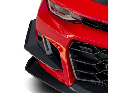 Anderson Composites Front Bumper Canards; Carbon Fiber (17-24 Camaro ZL1 w/ 1LE Package)