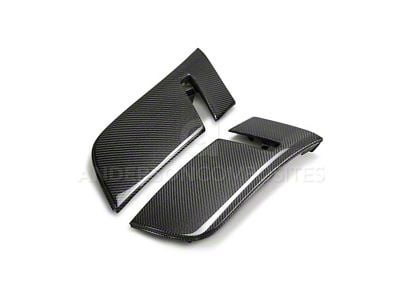 Anderson Composites Front Fender Flare Extensions; Carbon Fiber (18-23 Challenger Widebody)