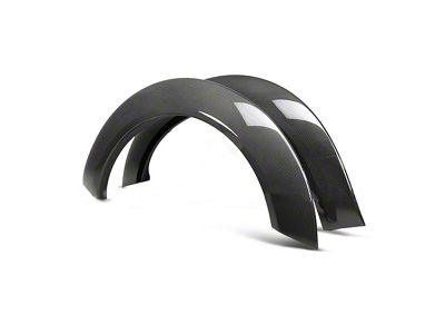 Anderson Composites Fender Flares; Rear; Carbon Fiber (18-23 Challenger Widebody)