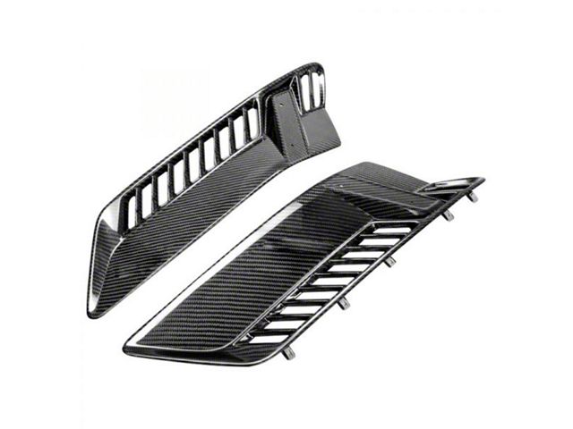 Anderson Composites Fender Vents; Carbon Fiber (15-19 Corvette C7 Z06)