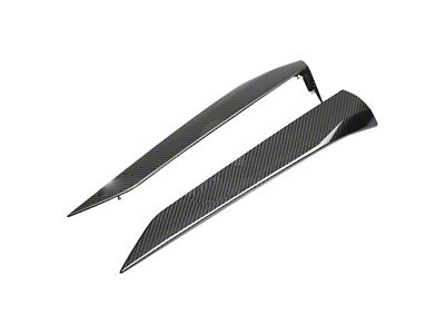 Anderson Composites Hood Handle Covers; Carbon Fiber (20-25 Corvette C8)