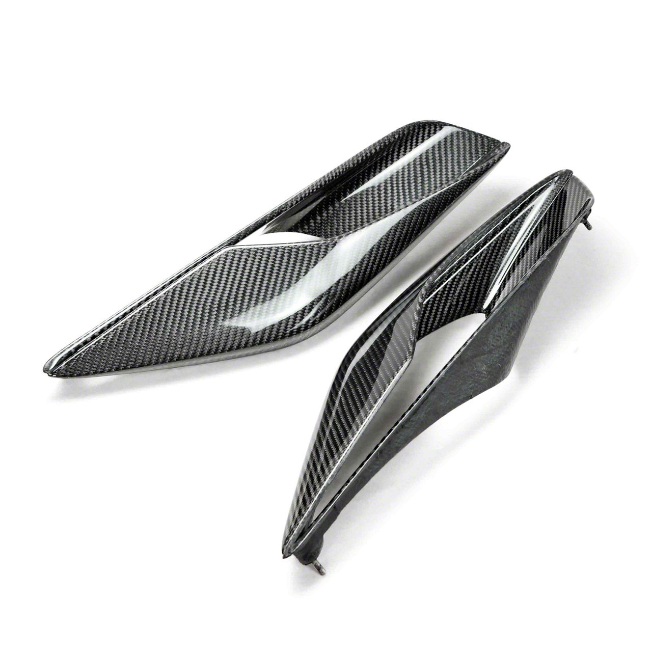 Anderson Composites Corvette Quarter Panel Intake Vents; Carbon