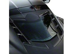 Anderson Composites Rear Decklid Housing Panel; Carbon Fiber (20-24 Corvette C8 w/ Backup Camera)