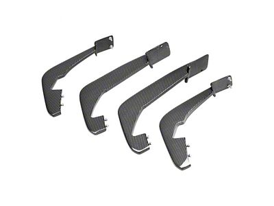 Anderson Composites Rear Diffuser Fins; Carbon Fiber (20-25 Corvette C8, Excluding Z06)