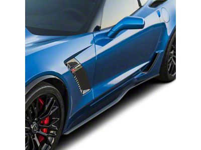 Anderson Composites Side Skirts; Carbon Fiber (15-19 Corvette C7 Z06)