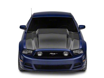 Anderson Composites 4-Inch Type-CJ Cowl Hood; Carbon Fiber (13-14 Mustang GT, V6; 10-14 Mustang GT500)