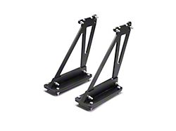 Anderson Composites GT Wing Foot Plates; Carbon Fiber (15-23 Mustang Fastback)