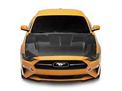 Anderson Composites Type-GT5 GT500 Style Hood; Double Sided Carbon Fiber (18-23 Mustang GT, EcoBoost)