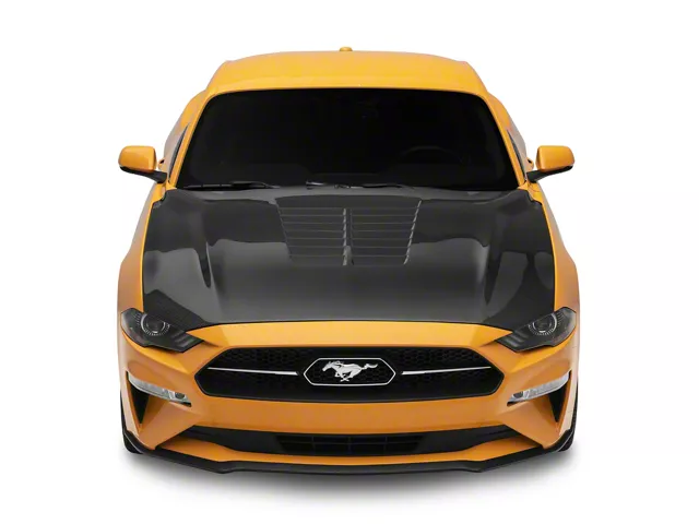 Anderson Composites Type-GT5 GT500 Style Hood; Double Sided Carbon Fiber (18-23 Mustang GT, EcoBoost)