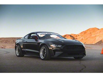 Anderson Composites Type-JTP Fender Flares; Front and Rear; Carbon Fiber (18-23 Mustang GT, EcoBoost)