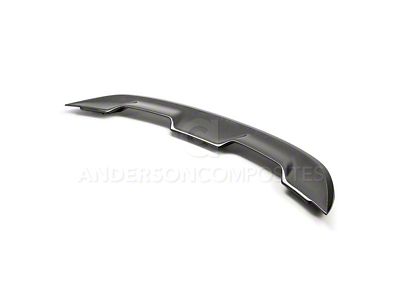 Anderson Composites Type-OE GT500 Style Rear Spoiler; Carbon Fiber (15-23 Mustang Fastback)