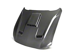 Anderson Composites Type-SK Hood; Double Sided Carbon Fiber (21-23 Mustang Mach 1)